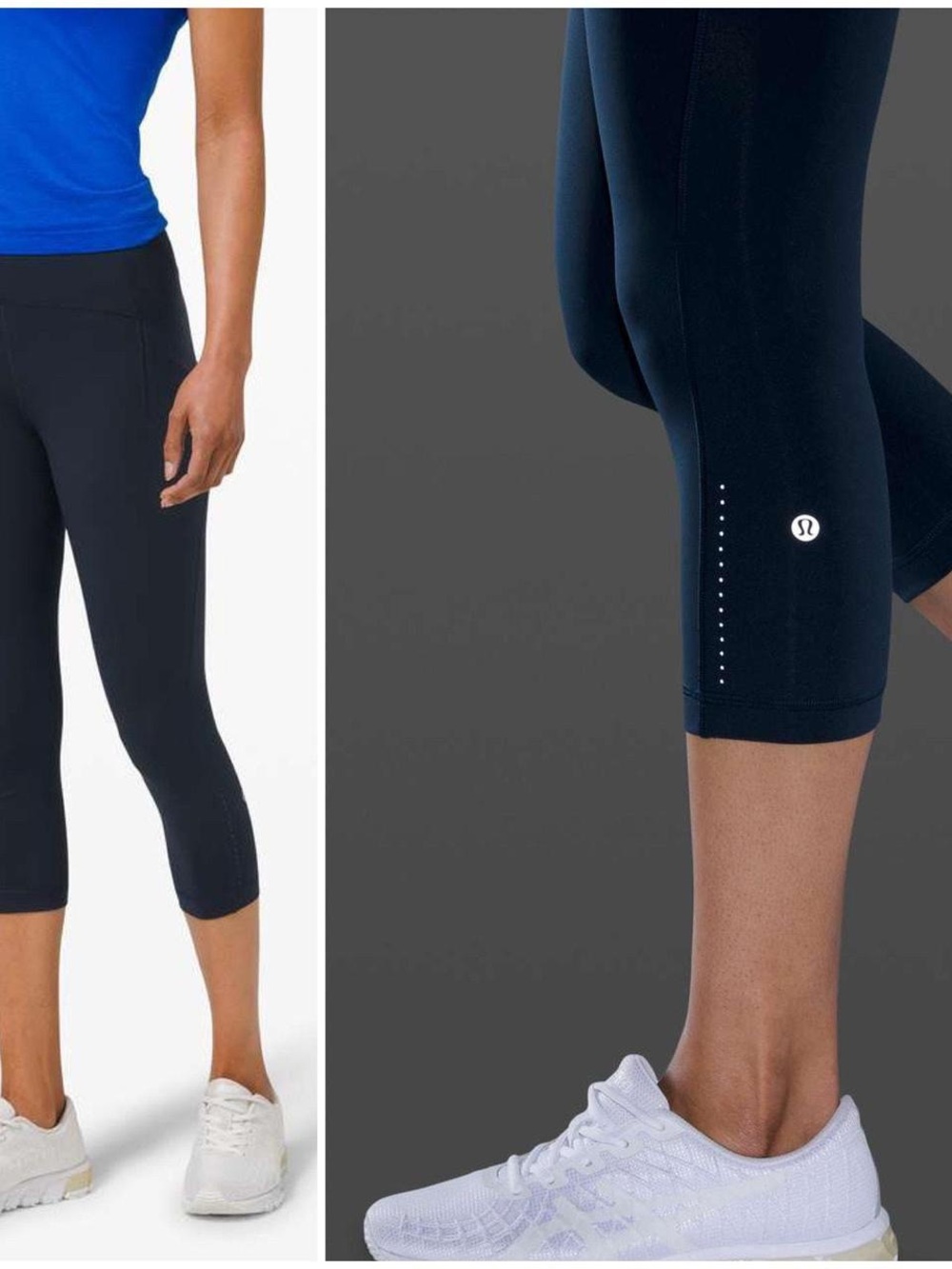 lululemon athletica women's Navy Cropped Leggings